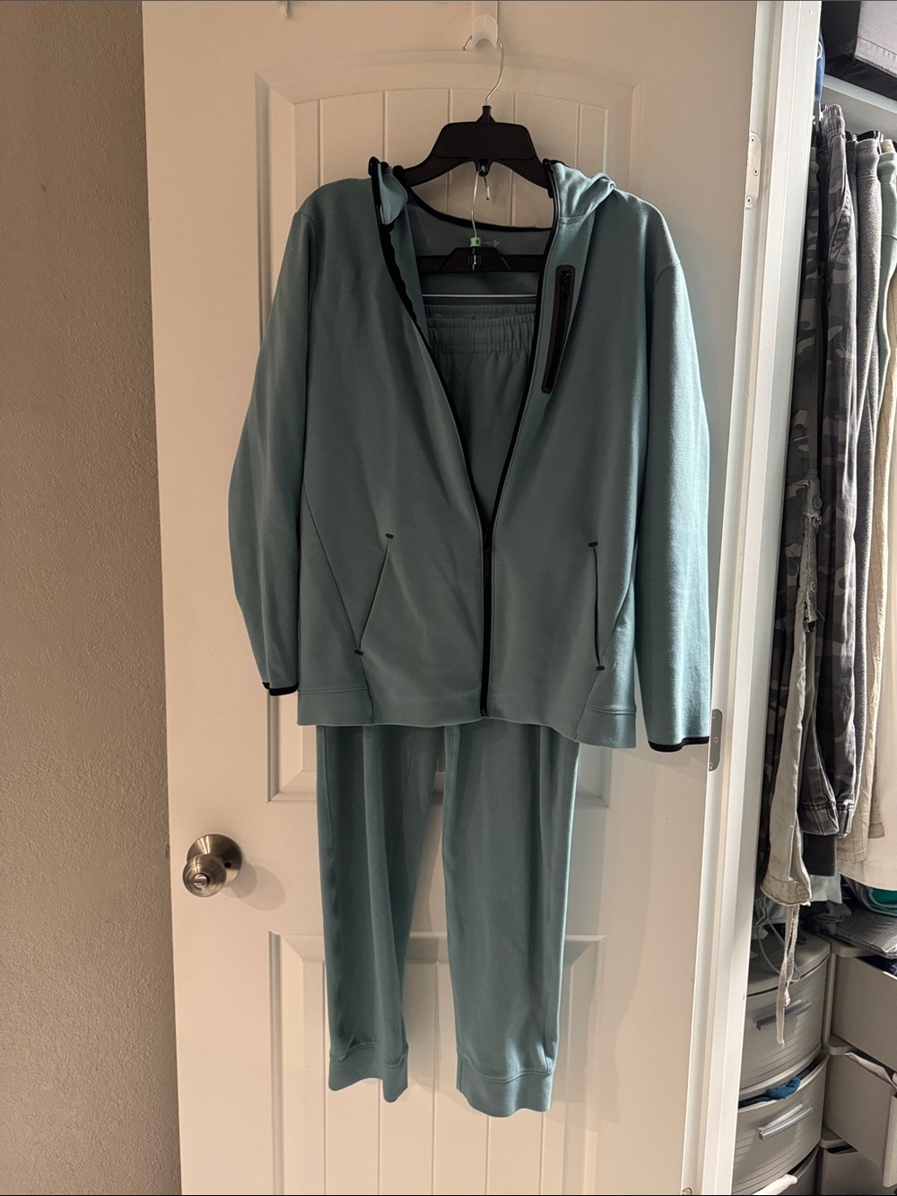 Old Navy Kids Two-Piece Hooded Jogger Set - Dusty Teal